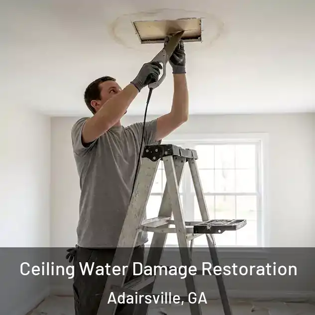  Ceiling Water Damage Restoration Adairsville, GA