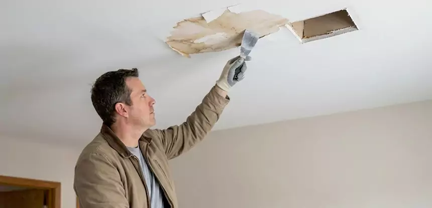 Ceiling Water Stain and Drywall Repair in Adairsville