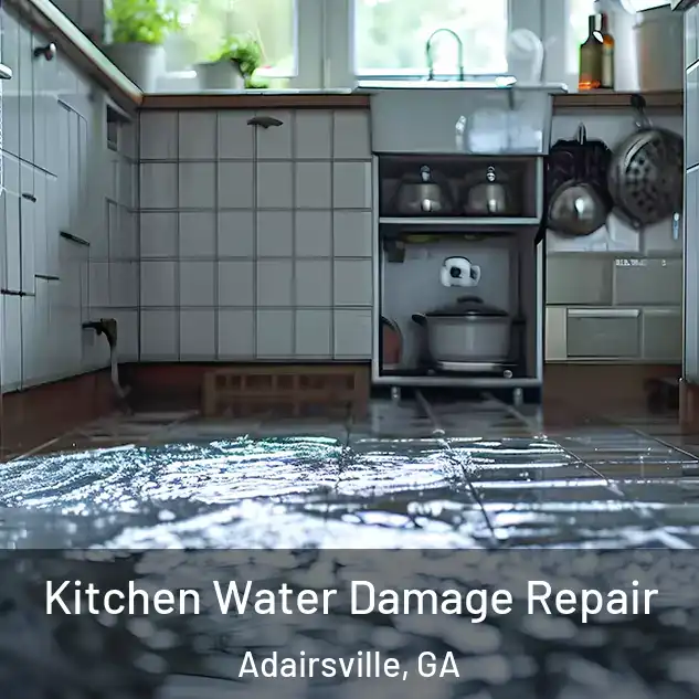  Kitchen Water Damage Repair Adairsville, GA